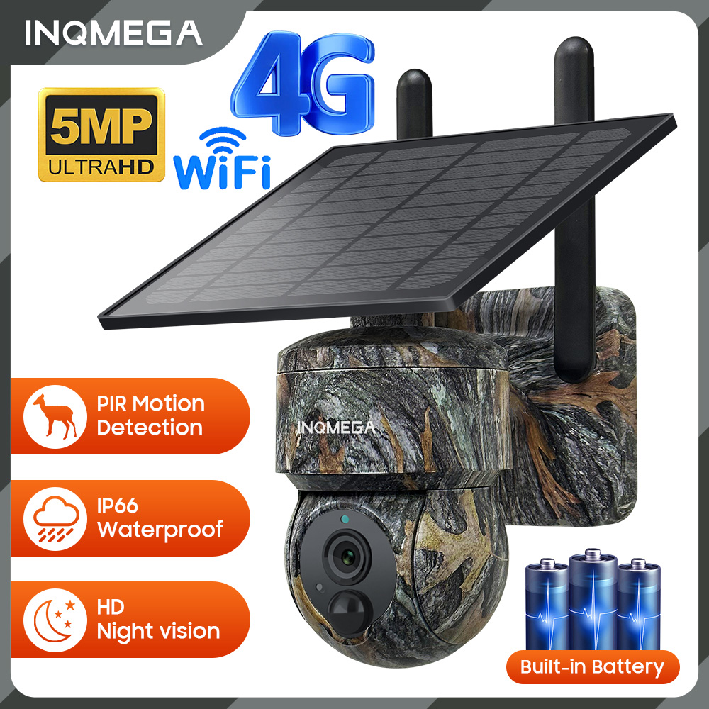 Garden Camera - INQMEGA 5MP 4G / WIFI Solar