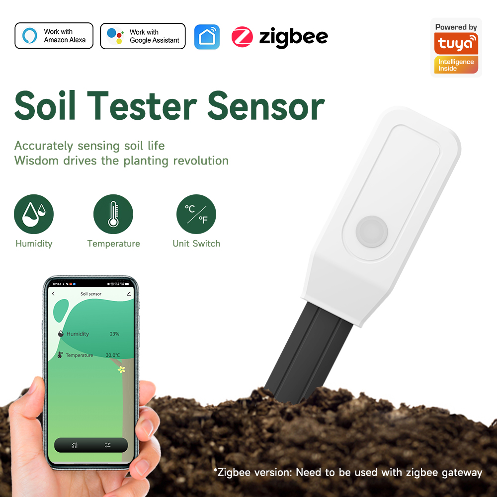 iHseno Tuya Zigbee Smart Soil  - Plant Monitor ulasan dan harga