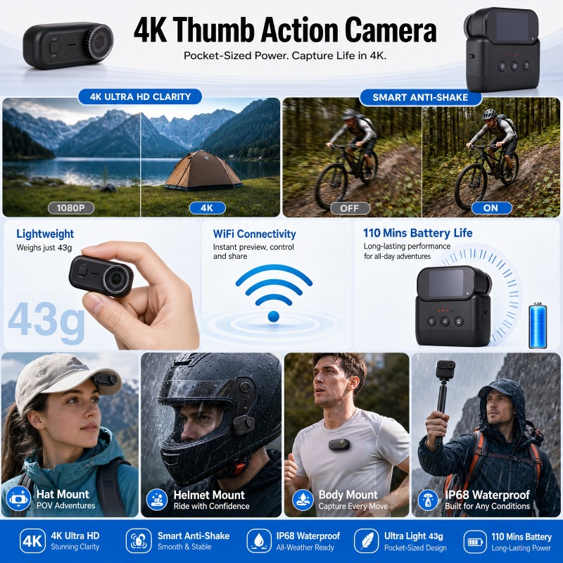 APEX Action 4K Camera  Mini PO - Garden Camera ulasan dan harga