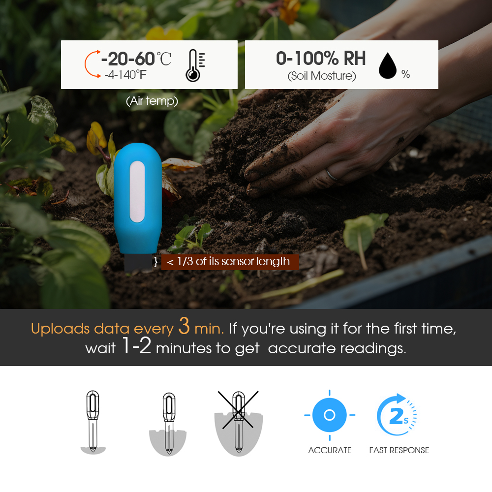 1PCS Tuya Zigbee Soil Sensor H - Plant Monitor ulasan dan harga