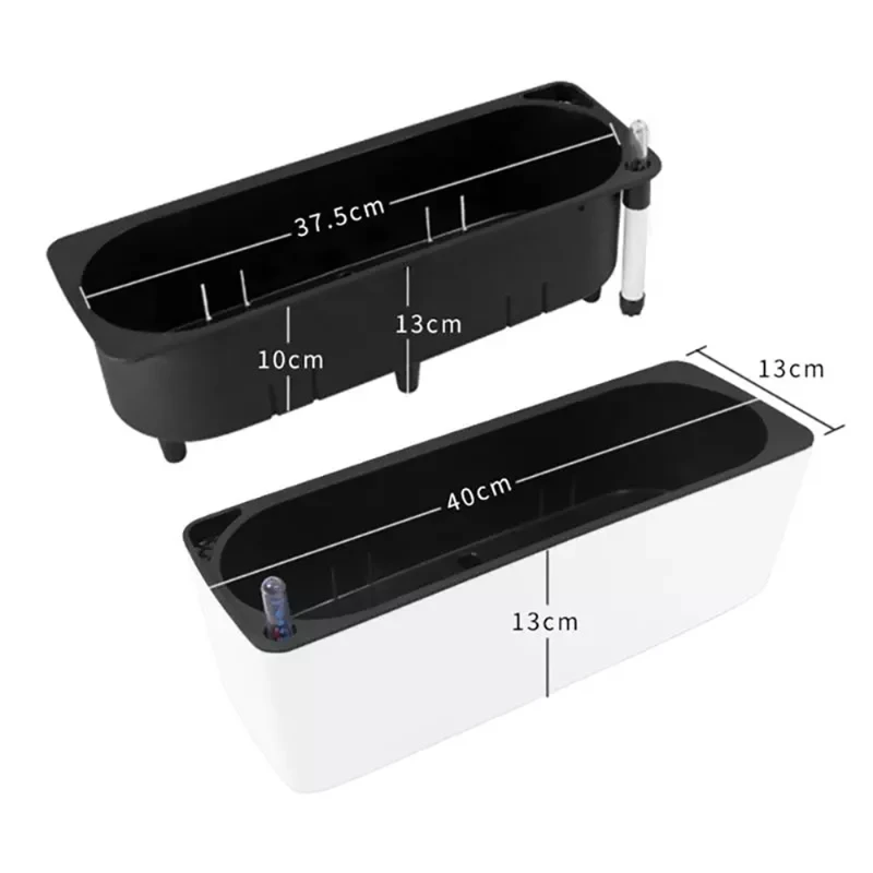 Rectangula Lazy Flower Pot Pot - Hydroponic Grow Pod ulasan dan harga