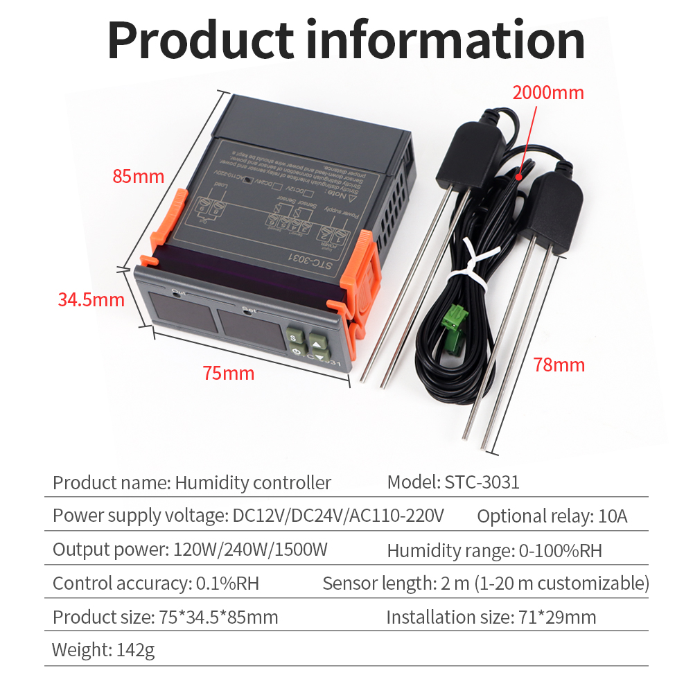 STC-3029 / 3030 / 3031 Moistur - Plant Monitor ulasan dan harga