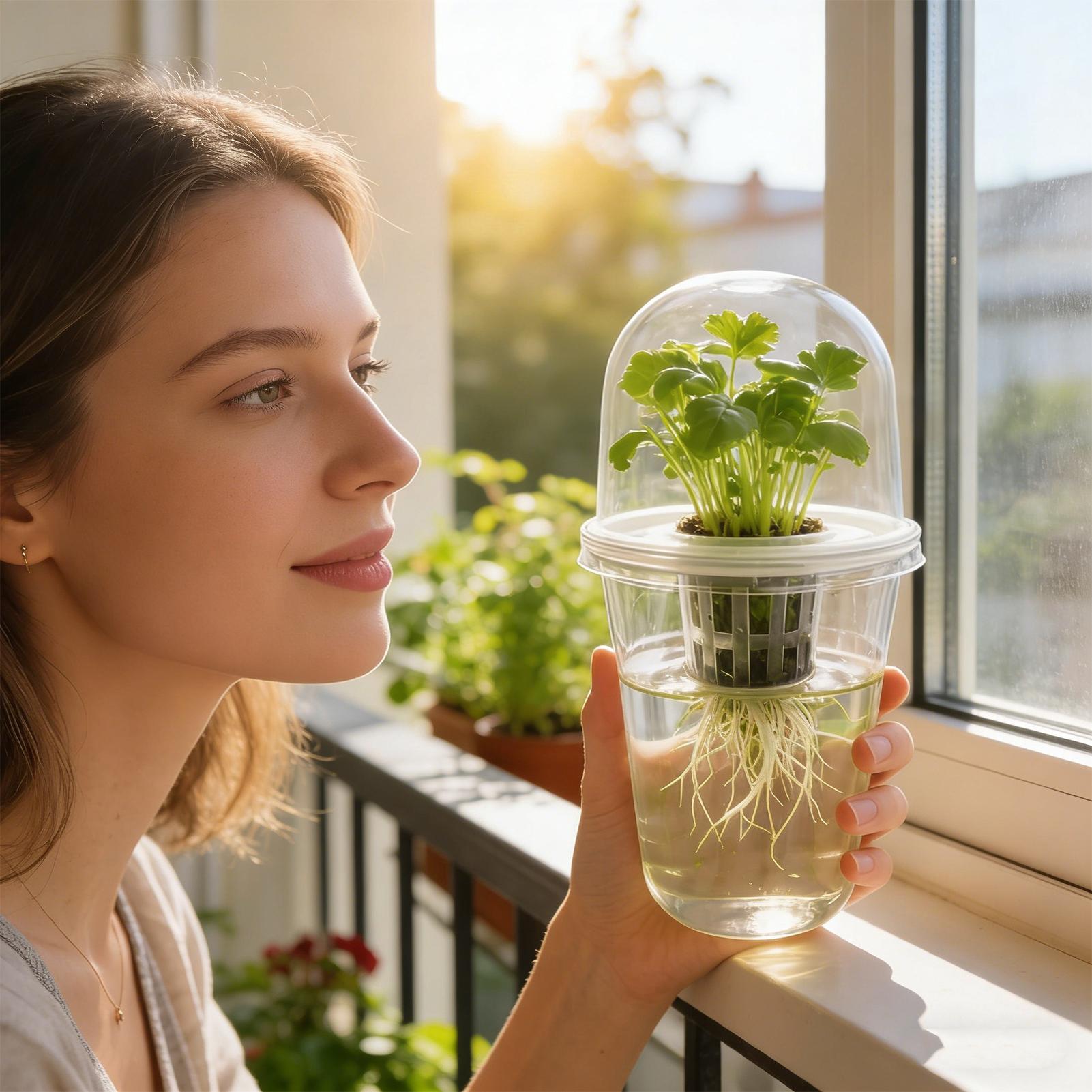 1-5pc Visible Clear Plants Ger - Hydroponic Grow Pod ulasan dan harga