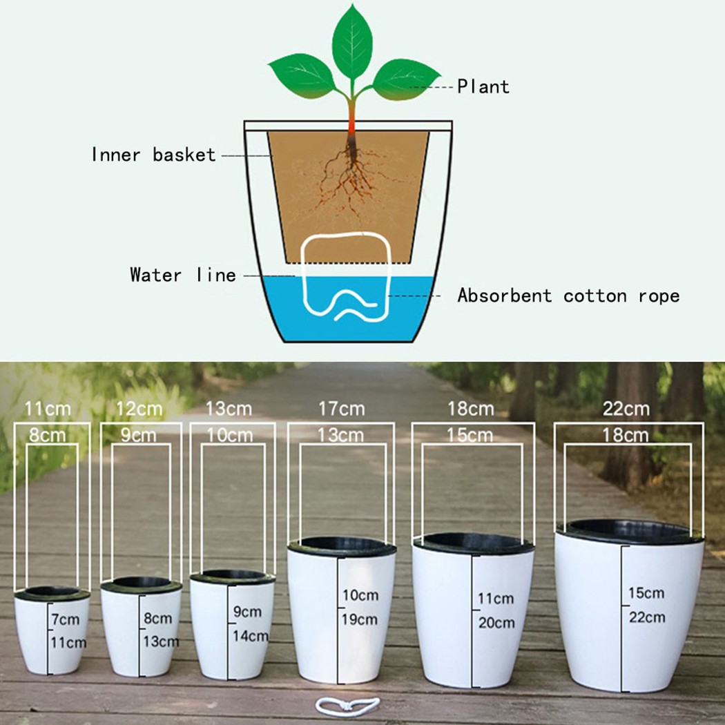 Automatic Watering Flower Plan - Self Watering Planter ulasan dan harga