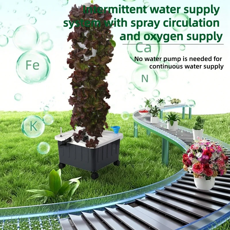Hydroponic Planting Tower Inte - Hydroponic Tower ulasan dan harga