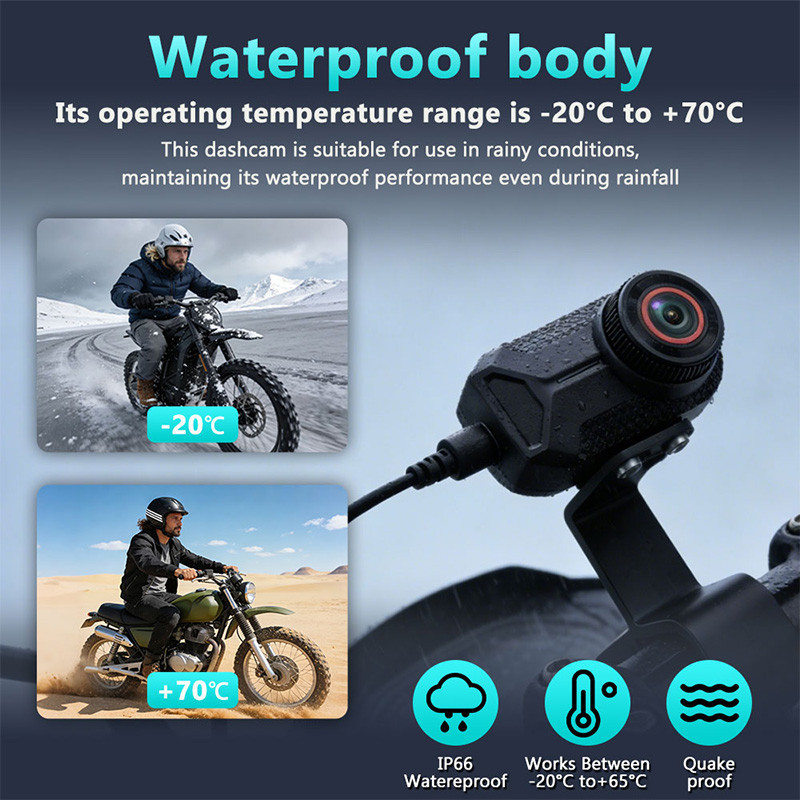 2K Motorcycle Dash Cam WiFi Dr - Garden Camera ulasan dan harga