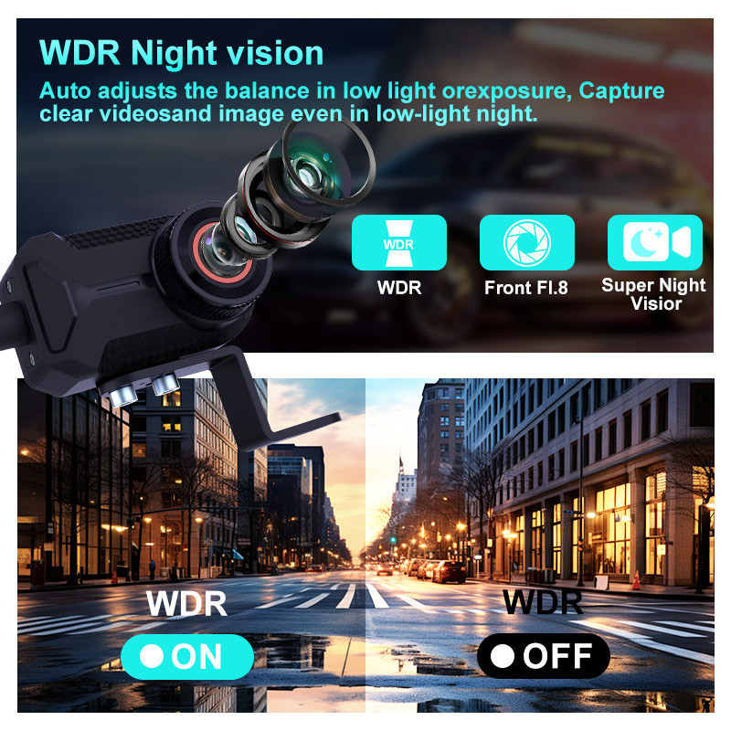 2K Motorcycle Dash Cam WiFi Dr - Garden Camera ulasan dan harga